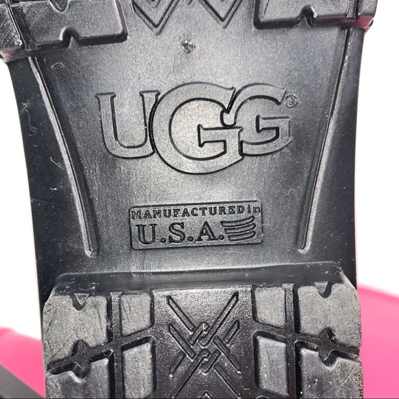 UGG Rubber Mid Rain Boots Bright Pink - Girls 5 - Picture 9 of 9